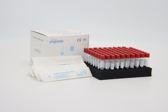 طقم عزل الحمض النووي الفيروسي من الحمض النووي الريبي في الوقت الحقيقي مجموعة مسحة الأنف PCR ISO13485
