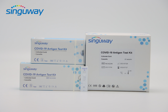 98.3٪ دقة سريعة Antigen Self Test Kit OEM خطوة واحدة نوع