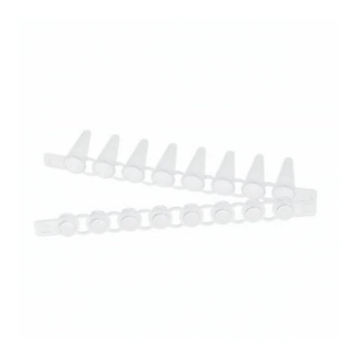 0.2 مل ملحقات PCR شرائط أنبوب PCR منخفضة مع أغطية مرفقة