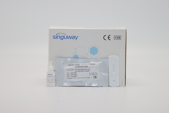 طقم اختبار الأجسام المضادة السريع Igg من مسحة الفم ، طقم اختبار Igm الذاتي للاختبار ، OEM Singuway