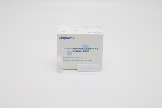 طقم اختبار الأجسام المضادة السريع H Pylori طقم اختبار التهاب الكبد B للدم الكامل 20 اختبارًا