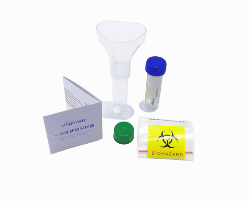 Singuway PP Viral Transport المتوسطة الأنبوب القابل للتصرف قمع جمع اللعاب