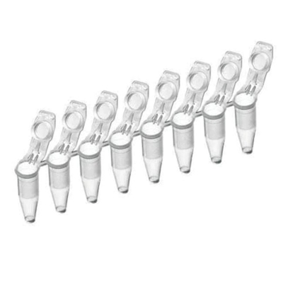 إكسسوارات مختبر PCR من البلاستيك القابل للتصرف 8 شرائط أنابيب PCR
